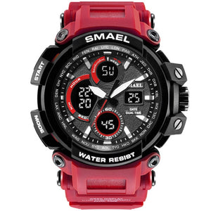 SMAEL Sport Watches 2018 Men Watch Waterproof LED Digital Watch Male Clock Relogio Masculino erkek kol saati 1708B Men Watches