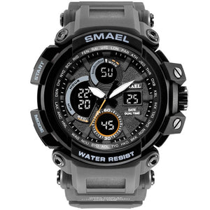 SMAEL Sport Watches 2018 Men Watch Waterproof LED Digital Watch Male Clock Relogio Masculino erkek kol saati 1708B Men Watches